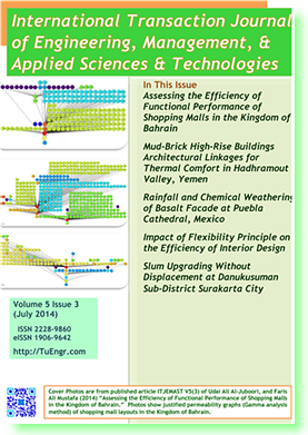 International Transaction Journal of Engineering, Management, & Applied Sciences & Technologies